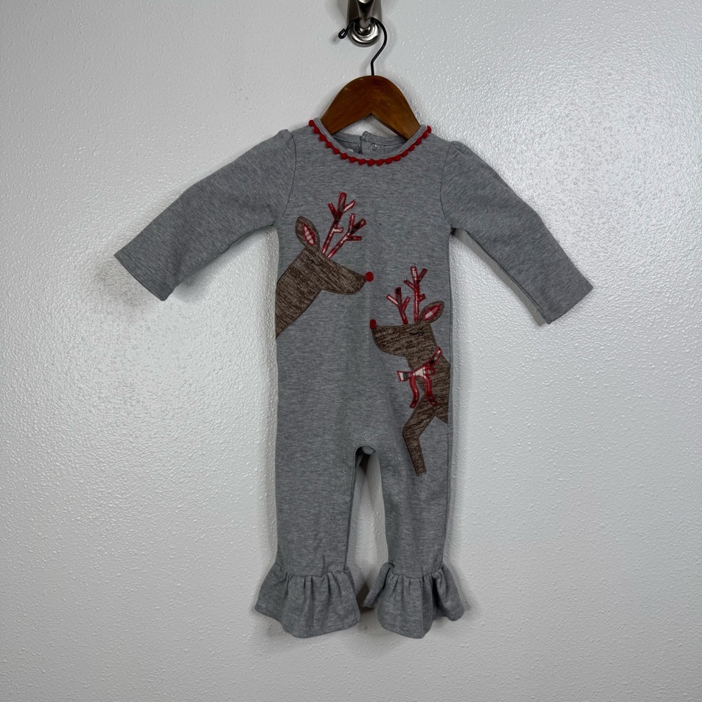 Mudpie Reindeer Outfit Size‎ 6/9 months